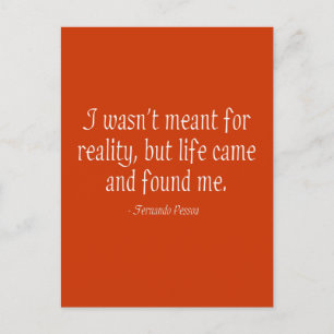 Cartão Postal Não era para a realidade