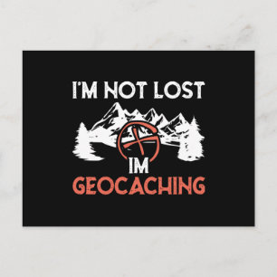 Cartão Postal Não estou perdido, estou em Geocaching