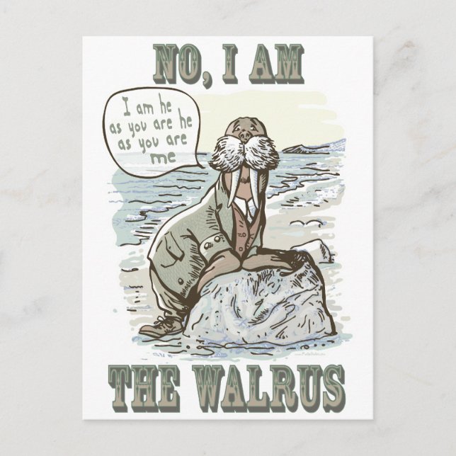 Cartão Postal Não, eu sou o Walrus (Frente)
