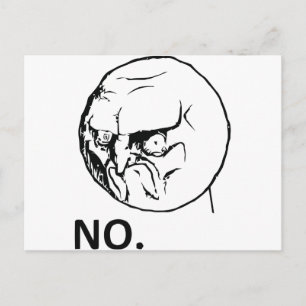 Cartão Postal NÃO! face