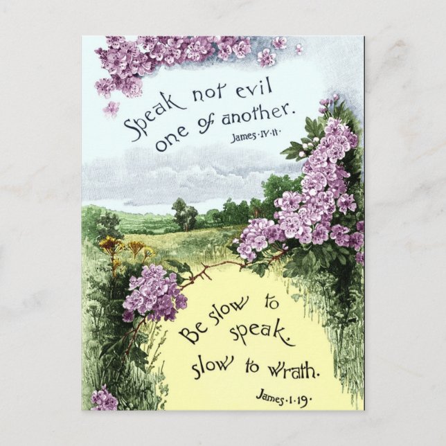 Cartão Postal Não Fale Mal de Outro (Frente)