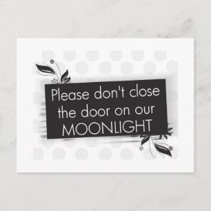 Cartão Postal Não feche a porta