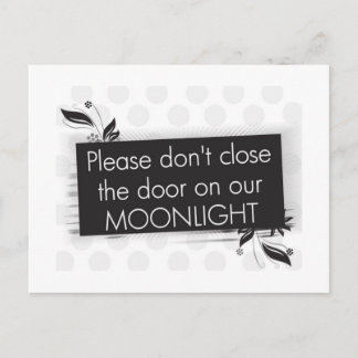 Cartão Postal Não feche a porta