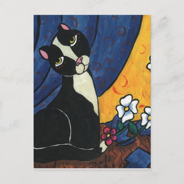 Cartão Postal Não fui eu - Tuxedo Cat (Frente)
