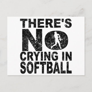 Cartão Postal Não há choro no Softball