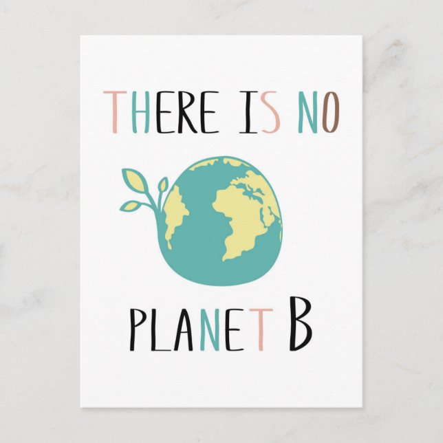 Cartão Postal Não Há Planeta B (Frente)