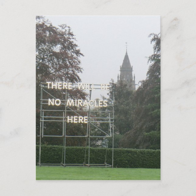 Cartão Postal Não Haverá Milagres Aqui - Arte De Edimburgo (Frente)