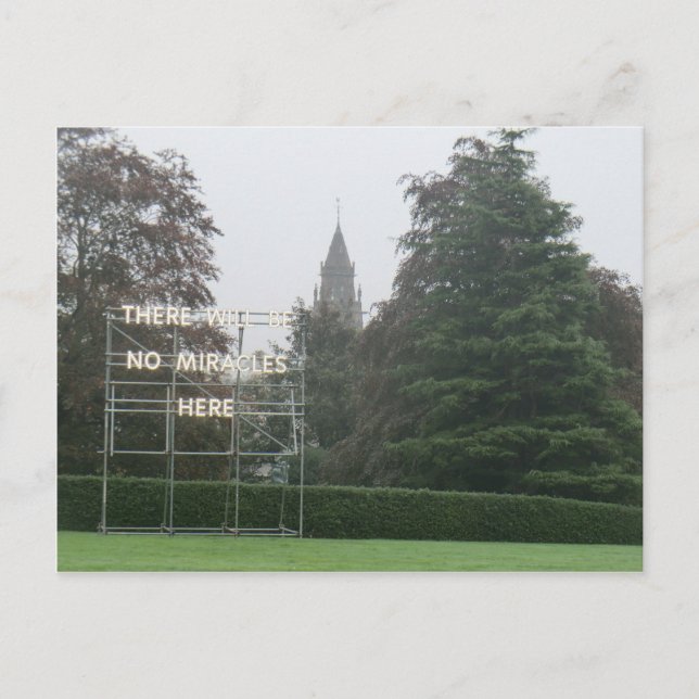 Cartão Postal Não Haverá Milagres Aqui - Arte De Edimburgo (Frente)