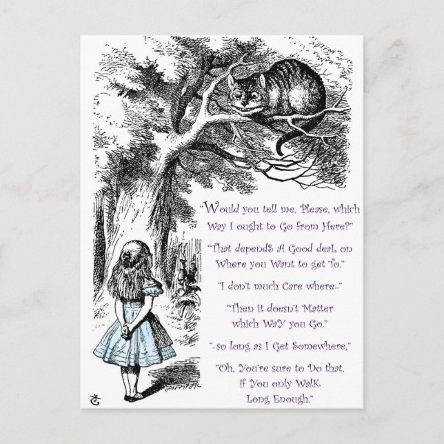 Cartão Postal Não importa para que lado você vai (Frente)