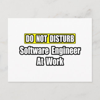 Cartão Postal Não Incomodar...Engenheiro De Software No Trabalho