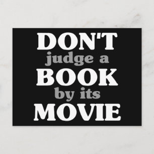 Cartão Postal Não julgue um livro pelo filme
