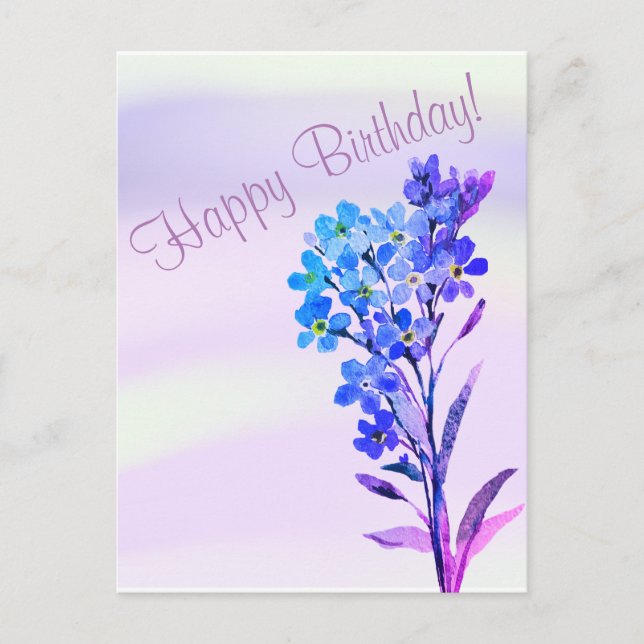 Cartão postal Não me esqueças (Frente)