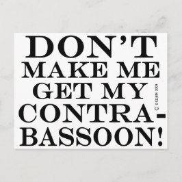 Cartão Postal Não Me Faça Pegar Meu Contrabando