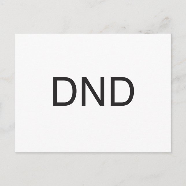 Cartão Postal não perturbe.ai (Frente)