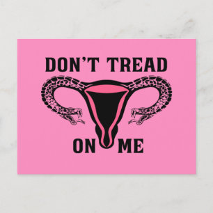 Cartão Postal Não Pise Em Mim Feminista