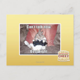 Cartão Postal Não posso falar agora, chefe.