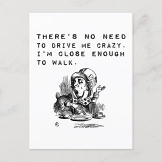 Cartão Postal Não precisa me levar a uma citação maluca e engraç