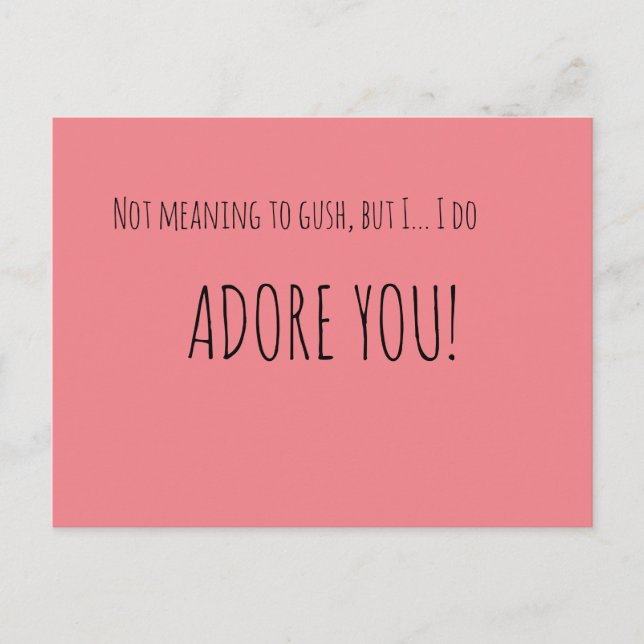 Cartão Postal Não Quer Dizer Esmagar (Frente)