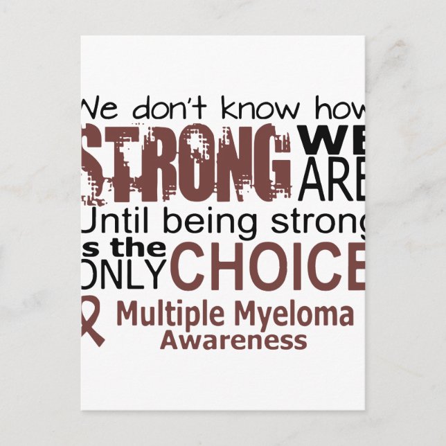 Cartão Postal não sabemos como somos fortes até sermos fortes (Frente)