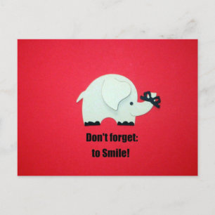 Cartão Postal Não se esqueça de sorrir!