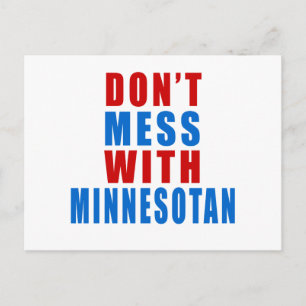 Cartão Postal Não se meta com MINNESOTAN