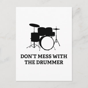 Cartão Postal Não se meta com o baterista