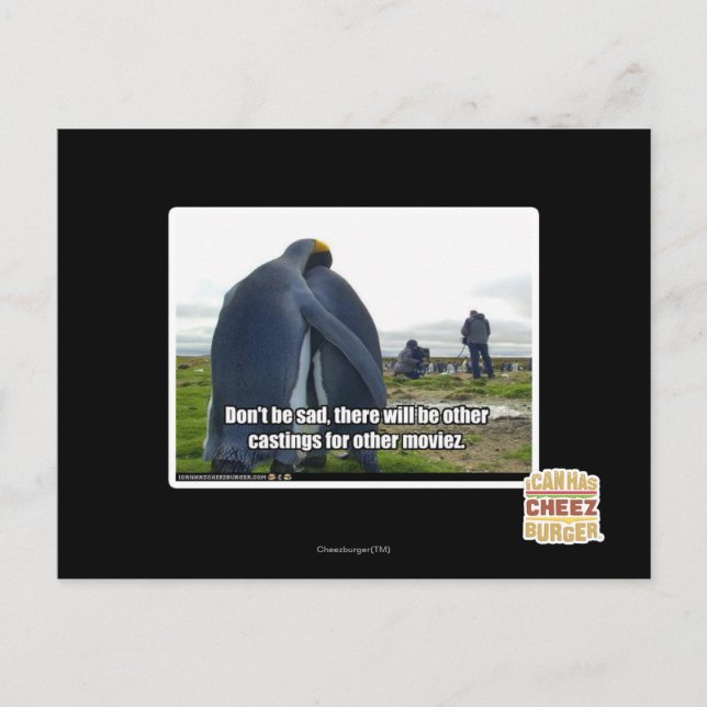 Cartão Postal Não seja triste (Frente)