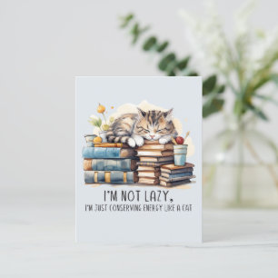 Cartão Postal Não sou Gato Preguiçoso