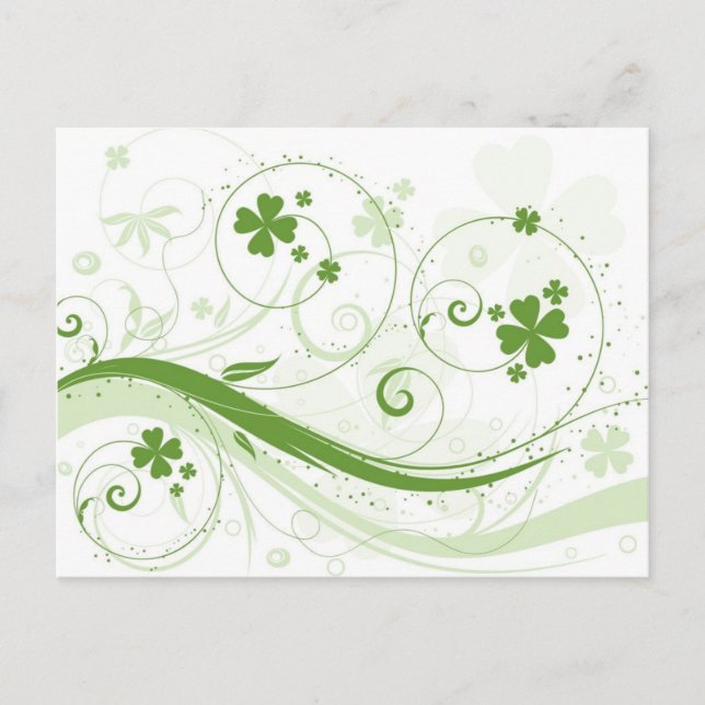 Cartão Postal Não sou irlandês, beije-me mesmo assim! (Frente)