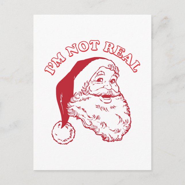 Cartão Postal Não sou real (Frente)