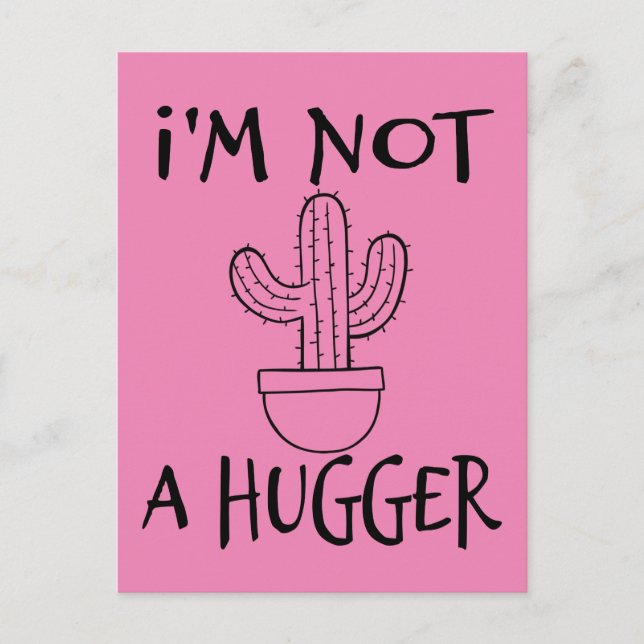 Cartão Postal Não sou um Cactus Engraçado. (Frente)