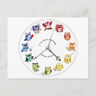 Cartão Postal Não sou uma pessoa matinal