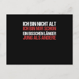 Cartão Postal Não sou velho, apenas fui jovem um pouco mais temp