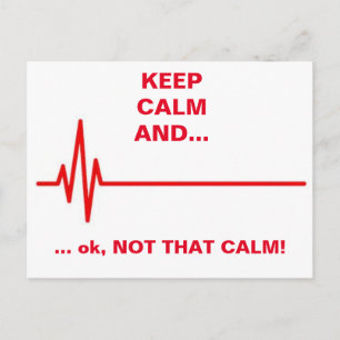 Cartão Postal Não tão tranquilo.