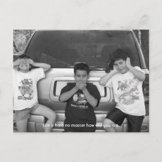 Cartão Postal Não veja mau, não fale mau, não ouça mau