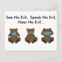 Não Ver o Mal, Não Falar do Mal, Não Ouvir o Mal..