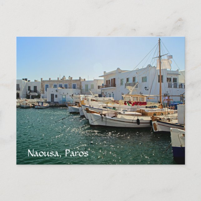 Cartão Postal Naousa Paros Grécia (Frente)
