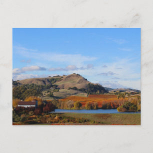 Cartão Postal Napa Valley Wine Country in the Fall