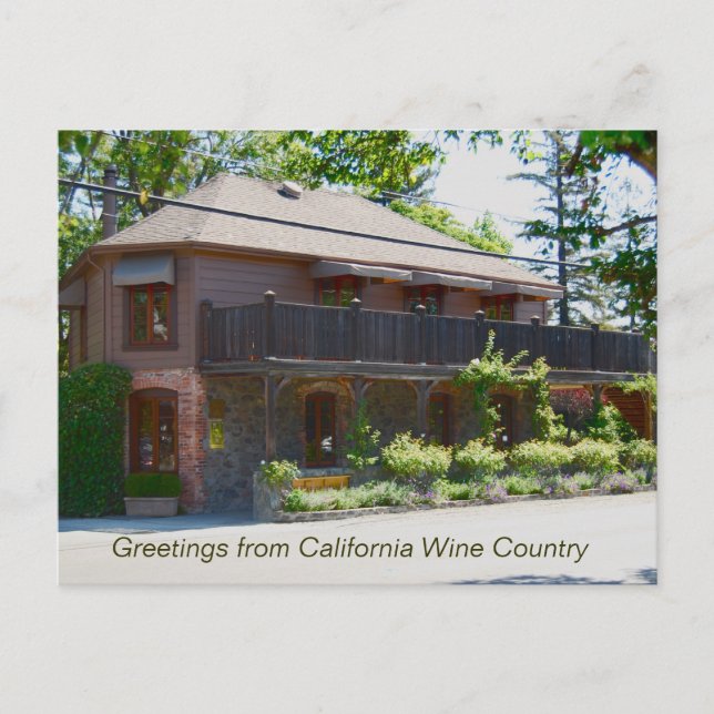 Cartão Postal Napa Valley Wine Country - Yountville (Frente)