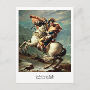 Cartão Postal Napoleão atravessando os Alpes