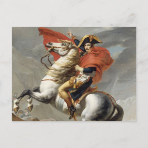 Cartão Postal Napoleão atravessando os Alpes - Jacques-Louis Dav