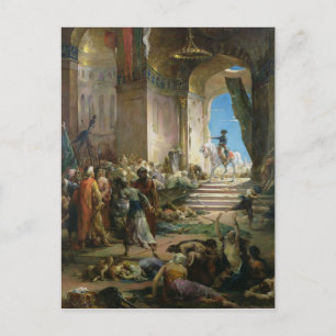 Cartão Postal Napoleão Bonaparte na Grande Mesquita do Cairo