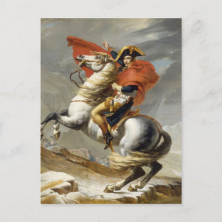 Cartão Postal Napoleão Cruzando os Alpes por Jacques Louis David
