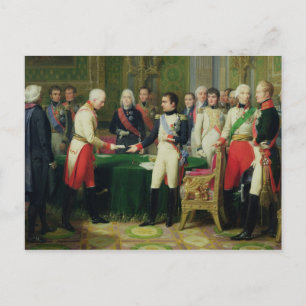 Cartão Postal Napoleão Eu Recebendo Barão Vincent