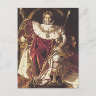 Cartão Postal Napoleão I em seu Império Throne