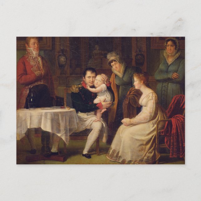 Cartão Postal Napoleão I Marie Louise e o Rei de Roma (Frente)