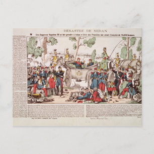 Cartão Postal Napoleão III chega em Sedan
