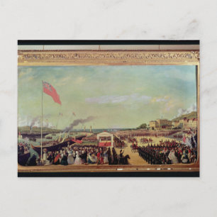 Cartão Postal Napoleão III Dama de boas-vindas da Rainha Victor