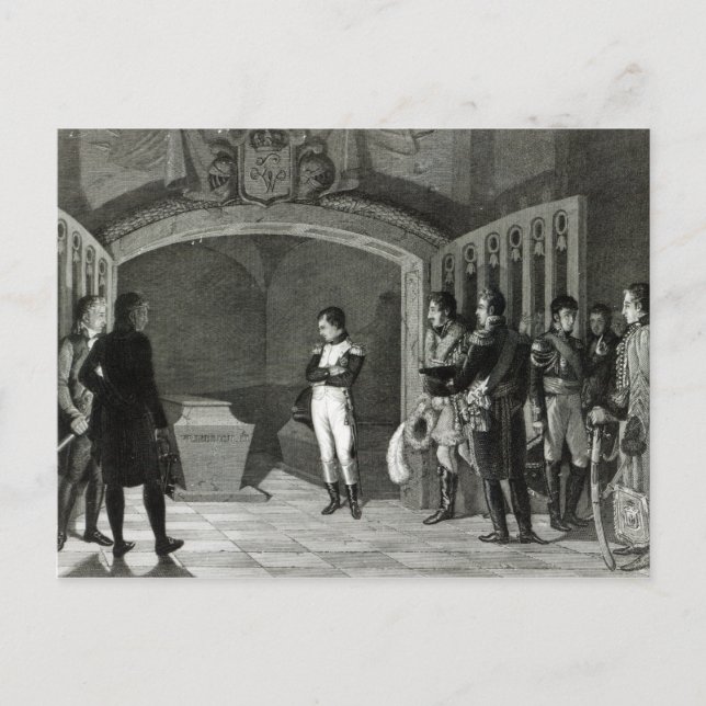 Cartão Postal Napoleão Meditando diante da Tumba (Frente)