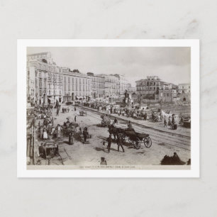Cartão Postal Nápoles, Itália, Strada di Papais noeis Lucia Vi